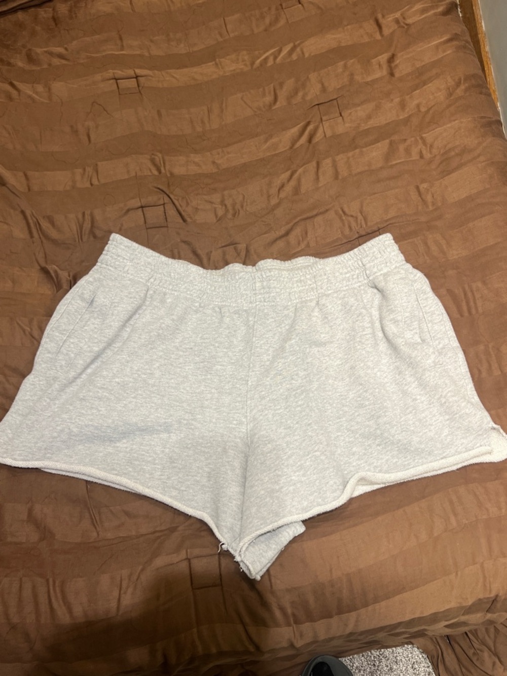 aerie Light Gray Athletic Lounge Shorts
